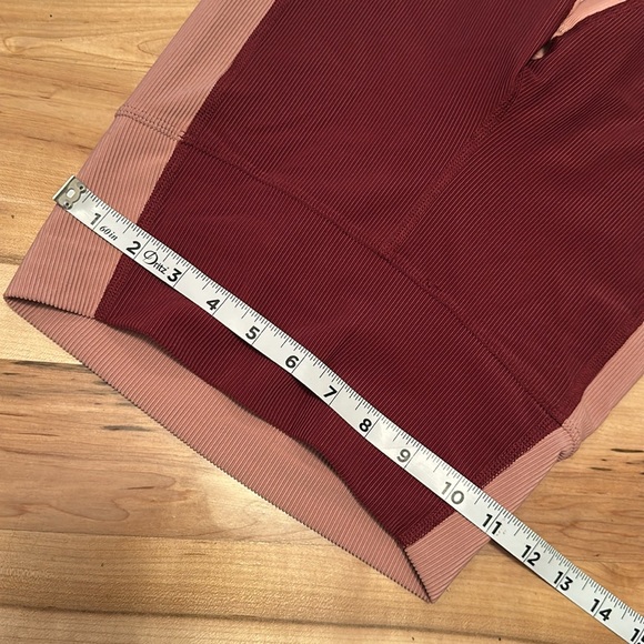 Beach Riot Ribbed Pink Leggings Small - Picture 3 of 7